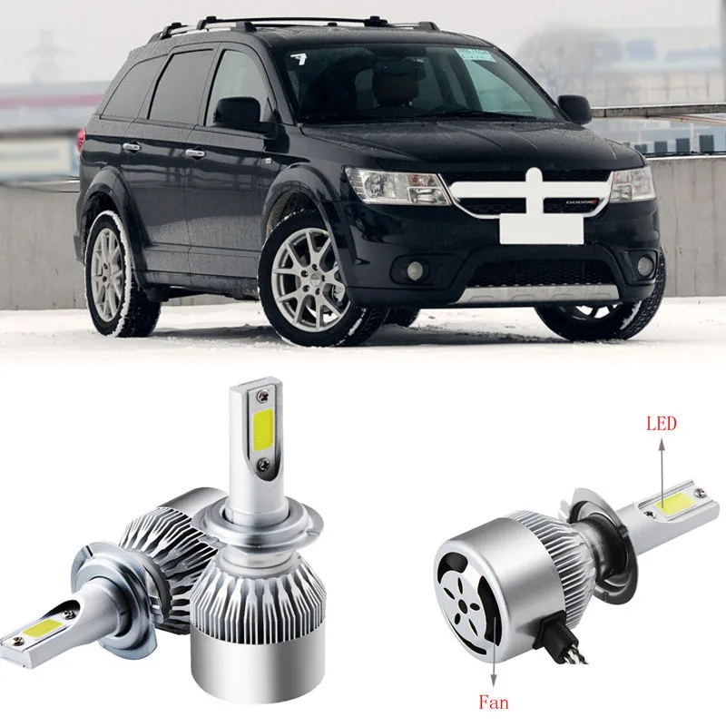 2 шт 9005/HB3 6500K однолучевой светодиодный фары Противотуманные фары для Dodge Journey 2013