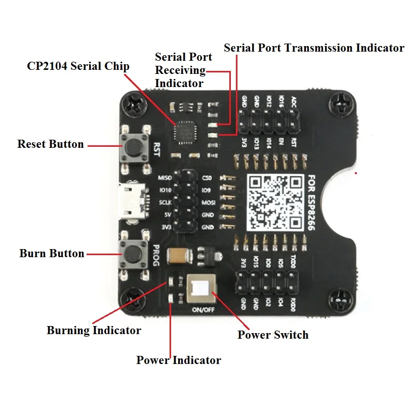ESP8266 ESP-WROOM-32 ESP32-WROVER Esp32 макетная плата Esp32 тестовая доска приспособление инструмент загрузчик для ESP-12F/07 S/12 S