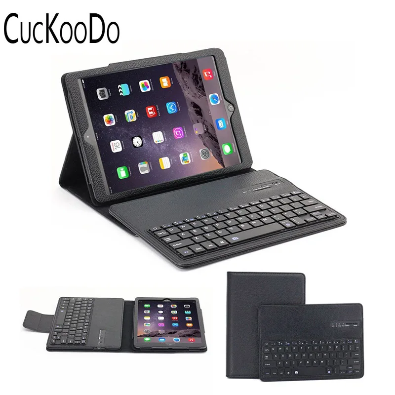 CucKooDo Премиум Серия PU кожаный чехол с съемной беспроводной клавиатурой для iPad Air 1st