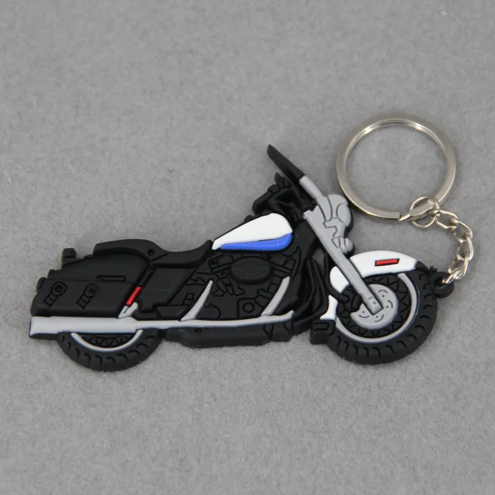 Модель мотоцикла мягкий резиновый брелок для Honda kawasaki BMW Harley Suzuki Yamaha с