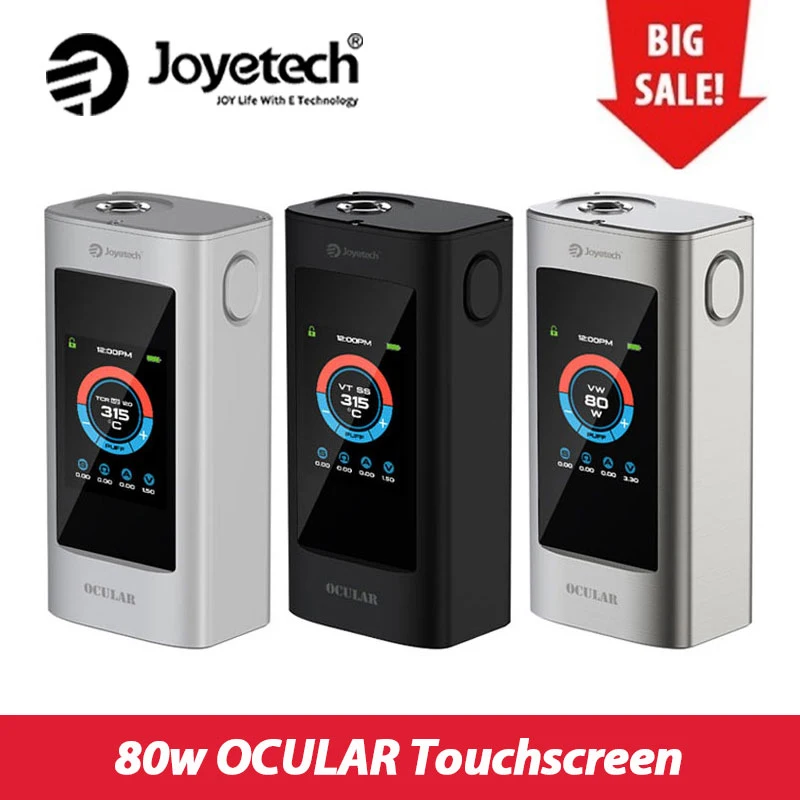 Очистка Joyetech окулярный сенсорный экран TC Mod батарея 5000 мАч 80 Вт большой 2 Гб памяти