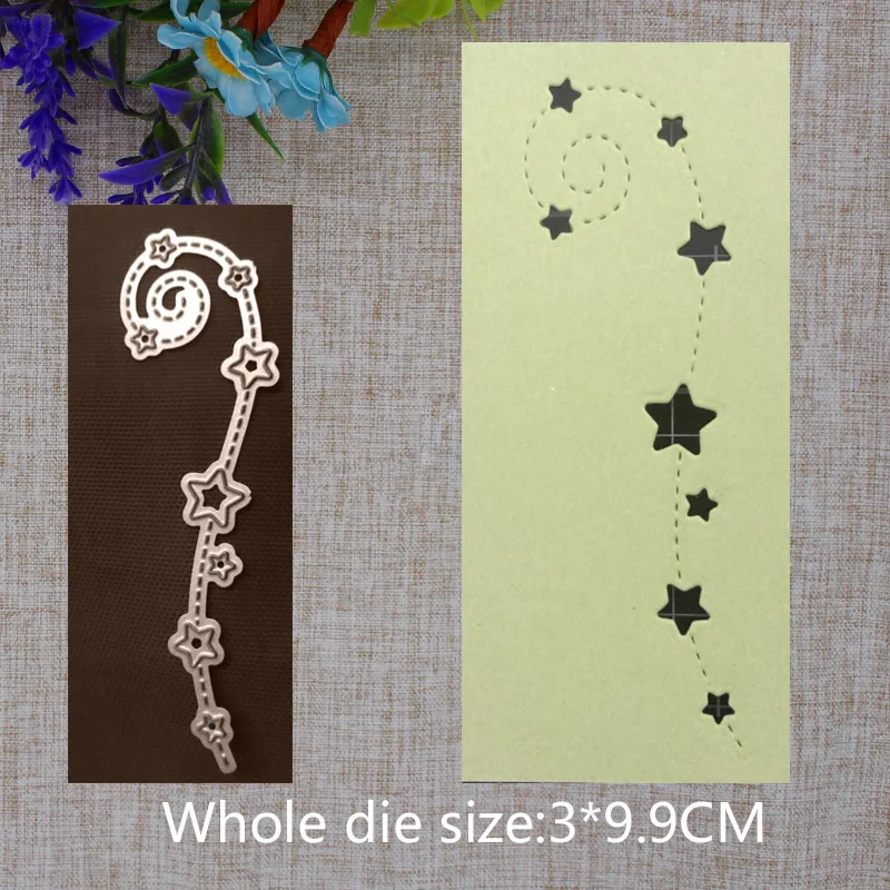 2019 Новое прибытие поворотный Звезда Металла вырубной трафарет для скрапбукинга