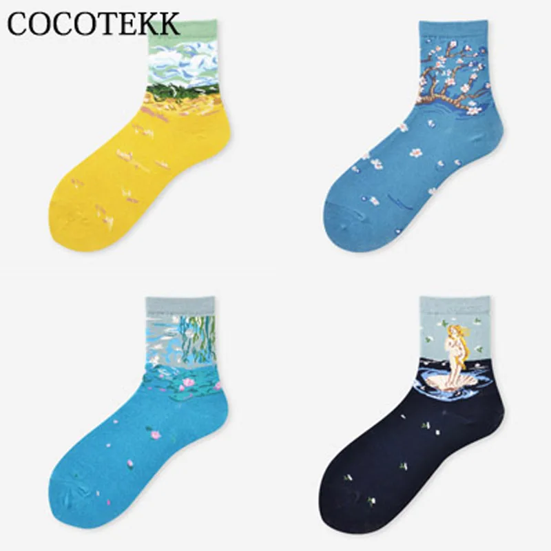 COCOTEKK 2018 новые модные дизайнерские абстрактные рисунки маслом ЗАБАВНЫЕ РЕТРО