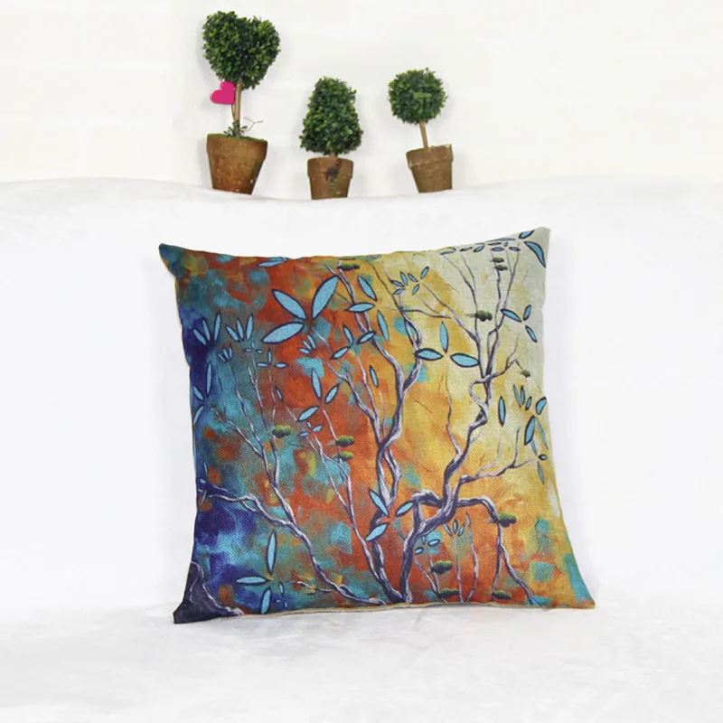 Чехол для подушки коллекция editioncreate масляной цветной узор хлопок постельное