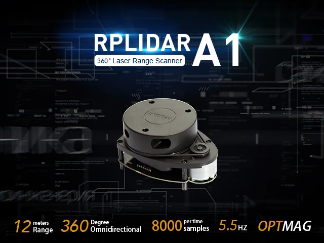 RPLiDAR A1 A1M8 360 градусов всенаправленный 2D лазерный Диапазон Расстояние лидарный датчик модуль сканирующий сканер комплект 12 м FZ3296