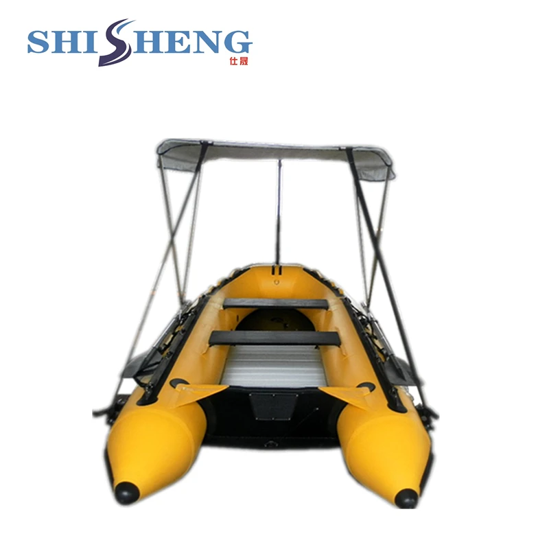 

CE certificate high quality aluminum floor rib inflatable boat with customized color