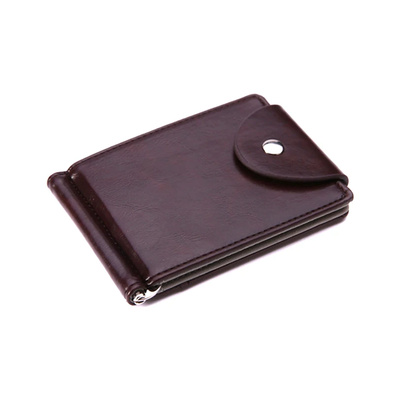 Новинка модный мужской кошелек короткий дизайн модная Пряжка искусственная кожа