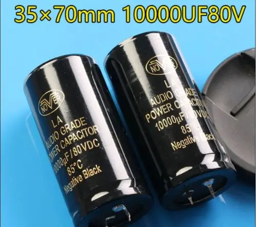 1 шт. NOVER 10000 мкФ/80 в аудио электролитический конденсатор для PSU|psu audio|capacitor audiocapacitor