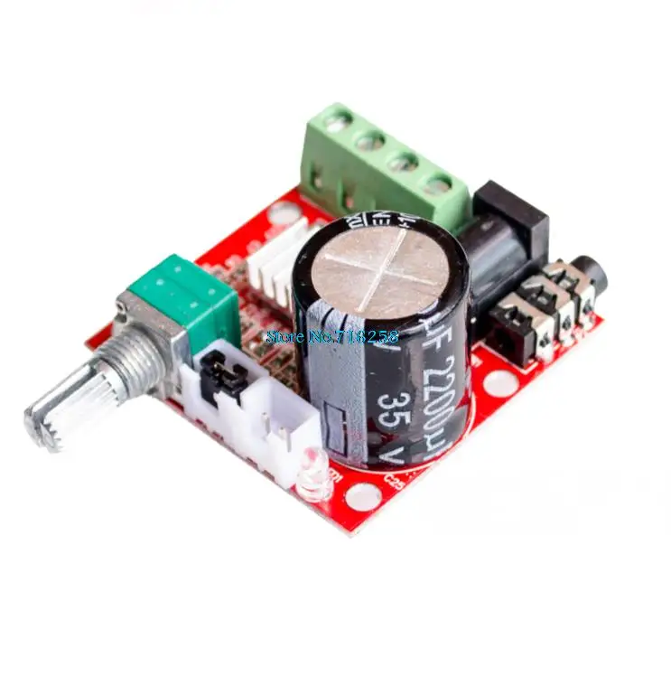 Горячая Распродажа 12V Mini Hi-Fi PAM8610 плата аудио стереоусилителя 2X10W двухканальный D