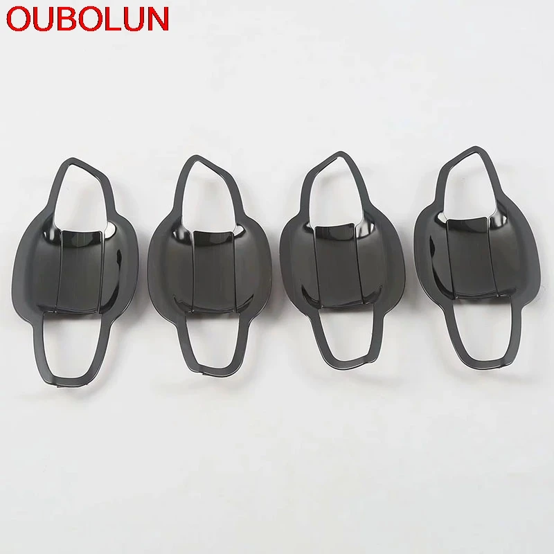 OUBOLUN для Volkswagen Tiguan MK2 2017 2018 2019 Наружная ручка боковой двери Чаша наклейка крышка