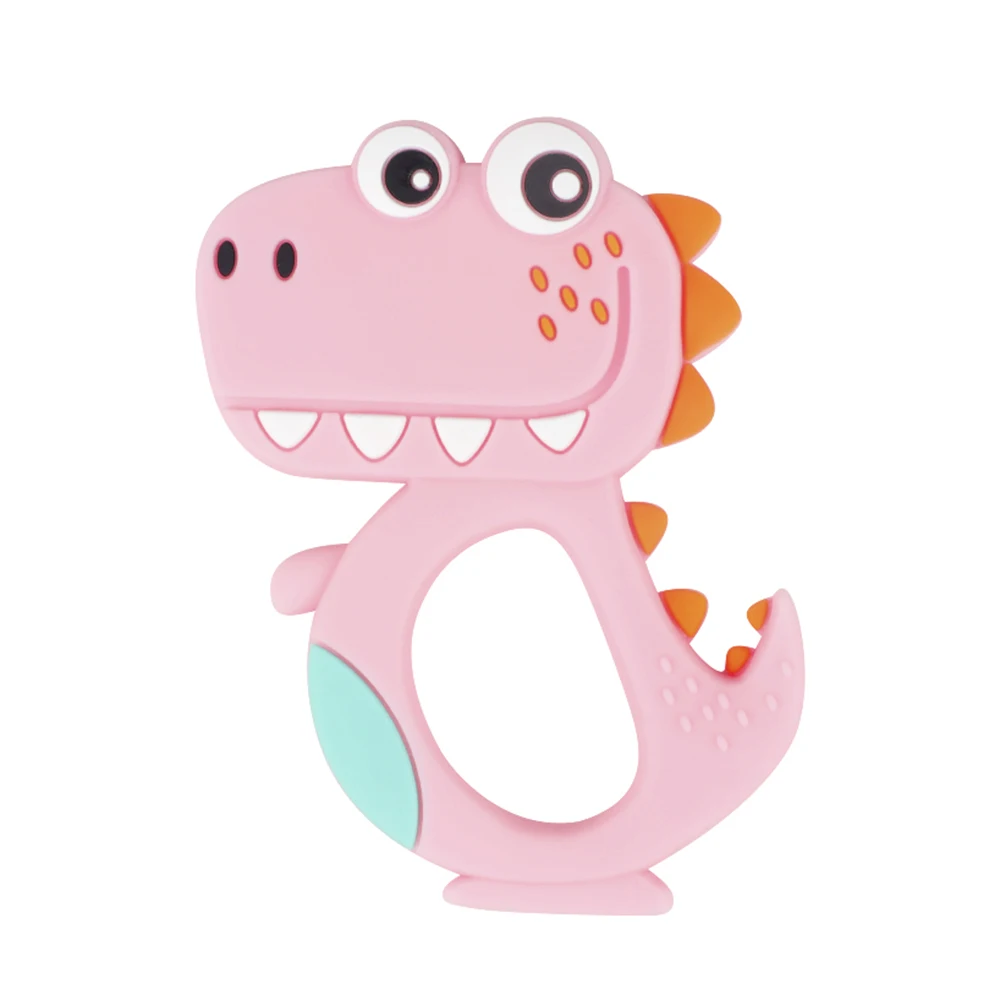 962-01 TYRY. HU Детские Силиконовые Прорезыватели для зубов, Прорезыватель для зубов, игрушка-прорезыватель для зубов, бисер, Зебра, динозавр, форма, Пищевая силиконовая прорезыватель, пустышка - Цвет: 962-01