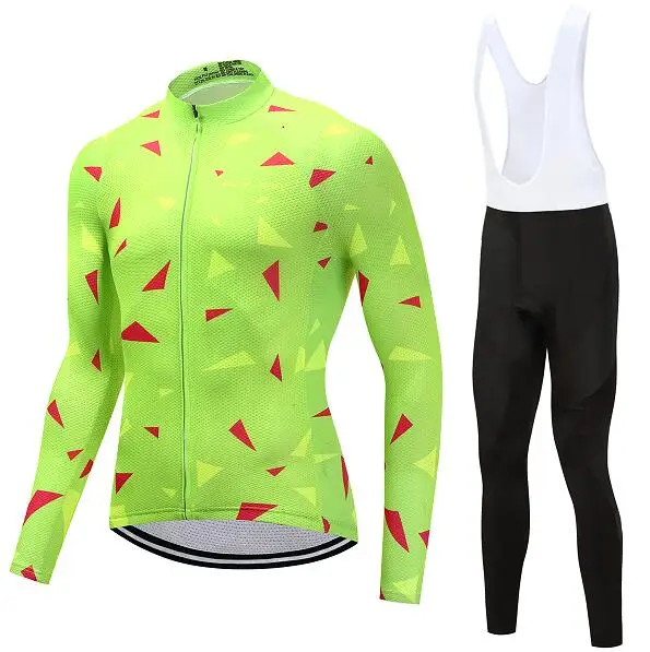 jersey and pants 6 Cycling Clothes Man Winter Thermal Fleece Bicycle Jersey Full Set MTB Maillot Team Triathlon Suit Bike Clothing Kit Outfit - Цвет: jersey and pants 6