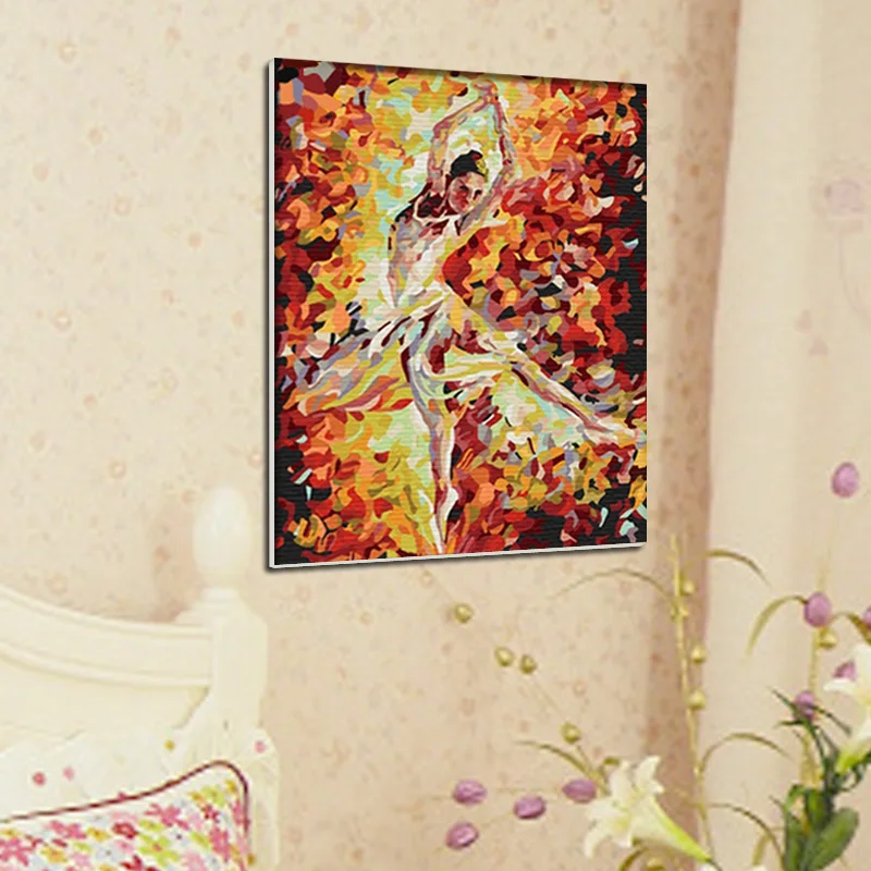 Набор для рисования по номерам на холсте балерины с рамкой|oil painting. original|painting oil