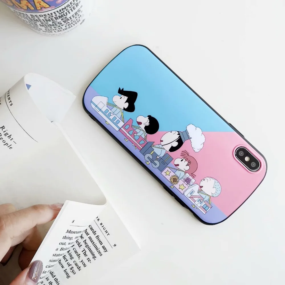 Crayon Shinchan локомотив для iPhone 6 6s 6plus plus 7 8 7plus8plus мобильный телефон чехол X xs xr xsmax
