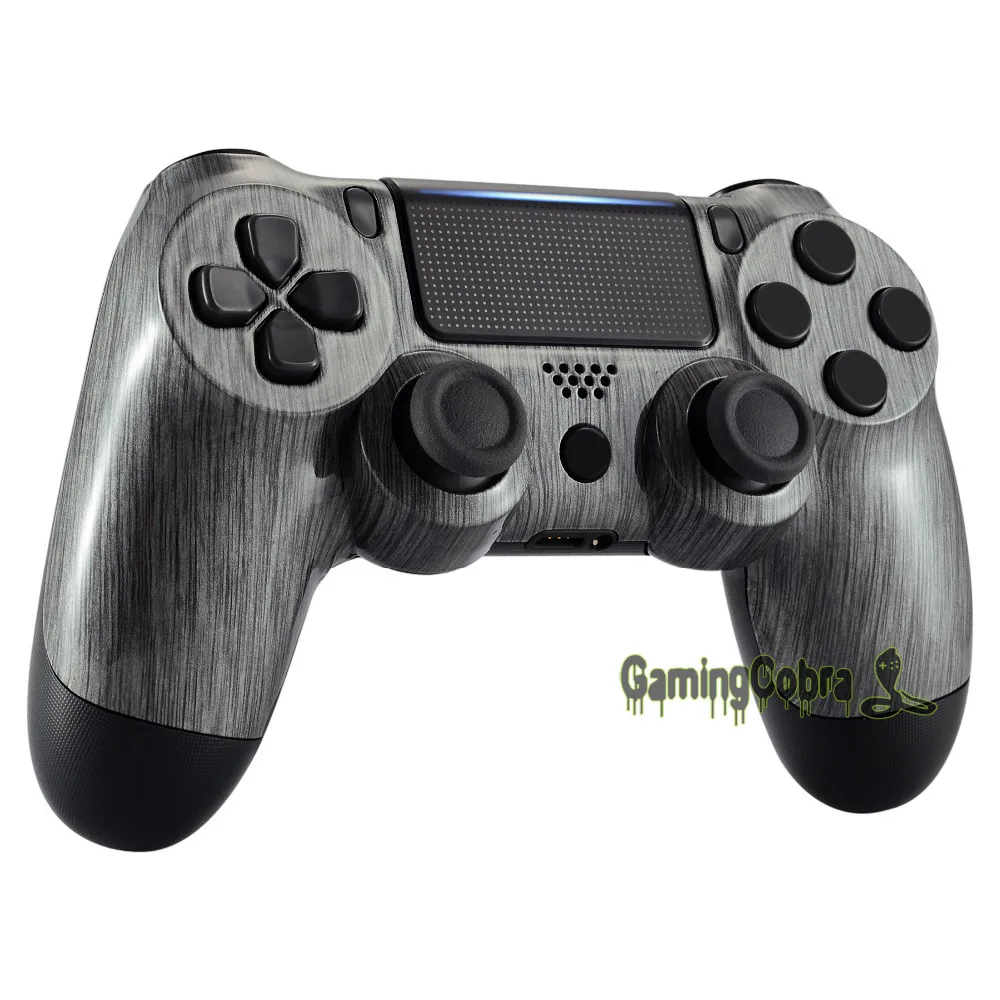 Матовый серебристый спереди Корпус оболочка для Playstation 4 Pro Slim для PS4 тонкий PS4 Pro контроллер JDM-040 JDM-050 JDM-055-SP4FS02