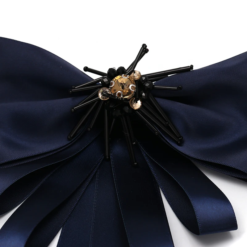 Женская Винтажная брошь в виде ленты с бантом модная аксессуары для рубашек