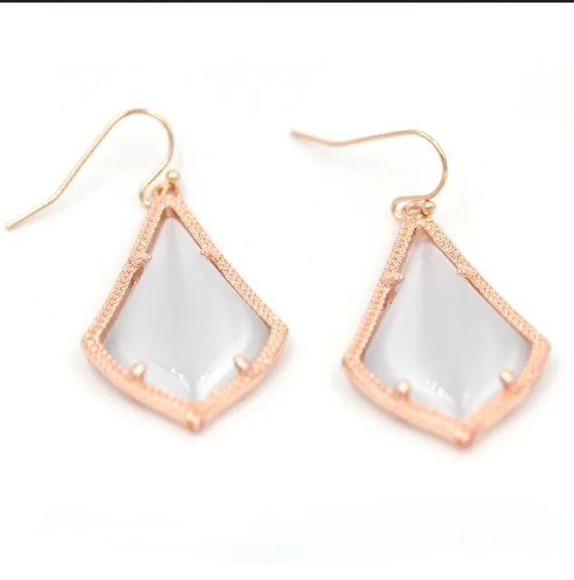 Женский комплект из колье и серёг с подвеской в виде капли воды|Ожерелья