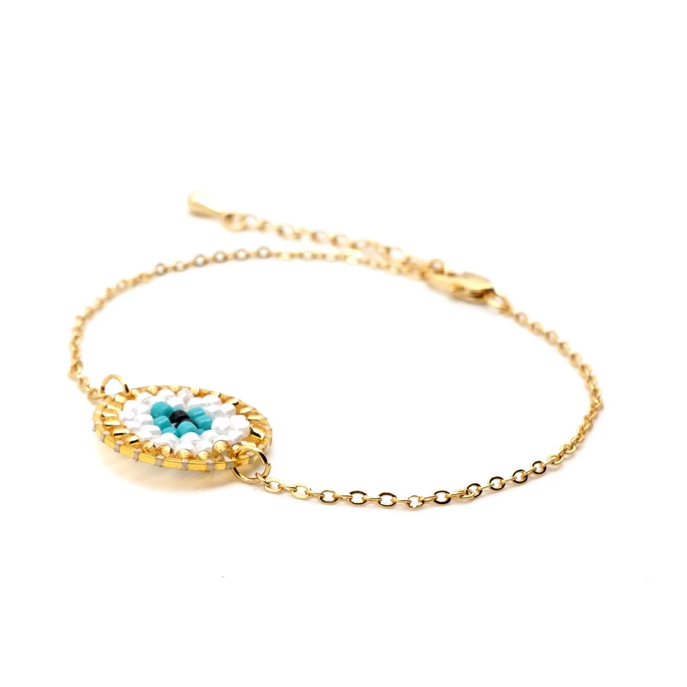 Go2boho MIYUKI браслет простые Браслеты Mujer браслет от сглаза для женщин золотая цепочка из нержавеющей стали ювелирные изделия Мода Бижутерия