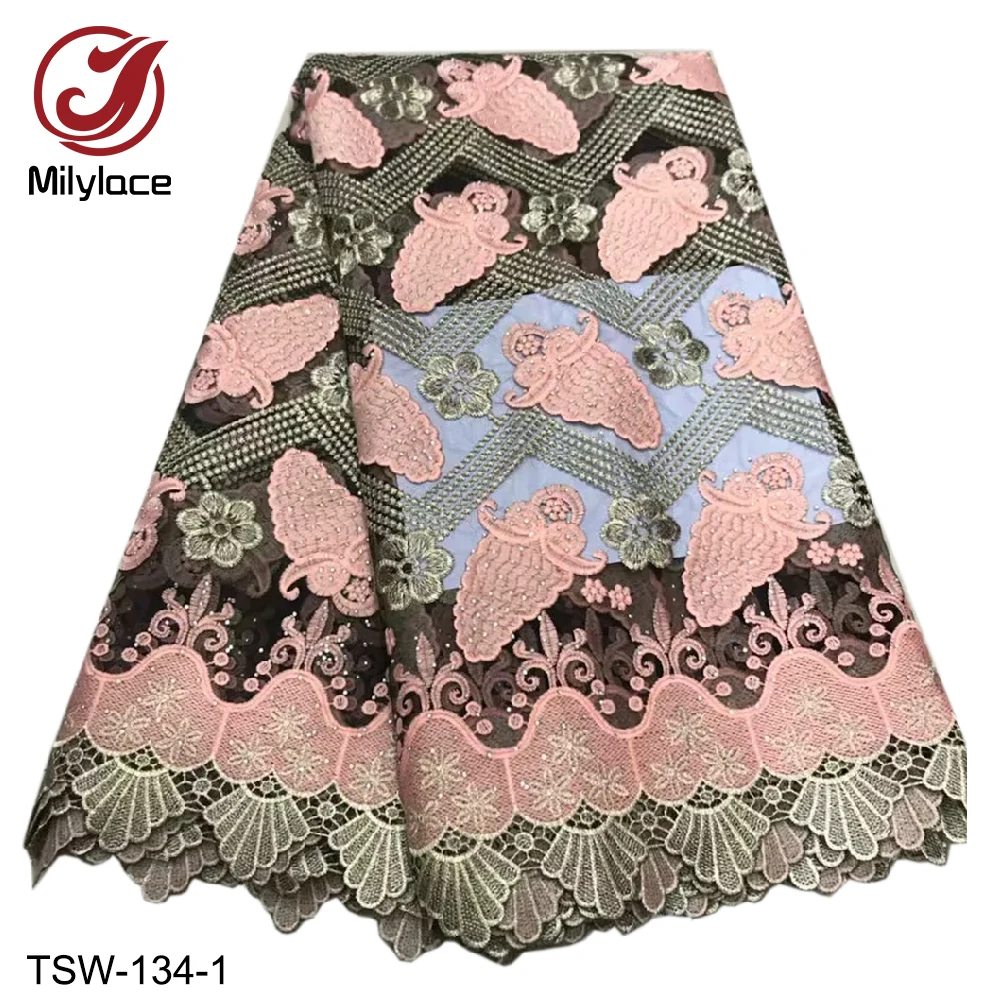 Новинка 2019 французские нигерийские кружева ткани высокого качества тюлевые