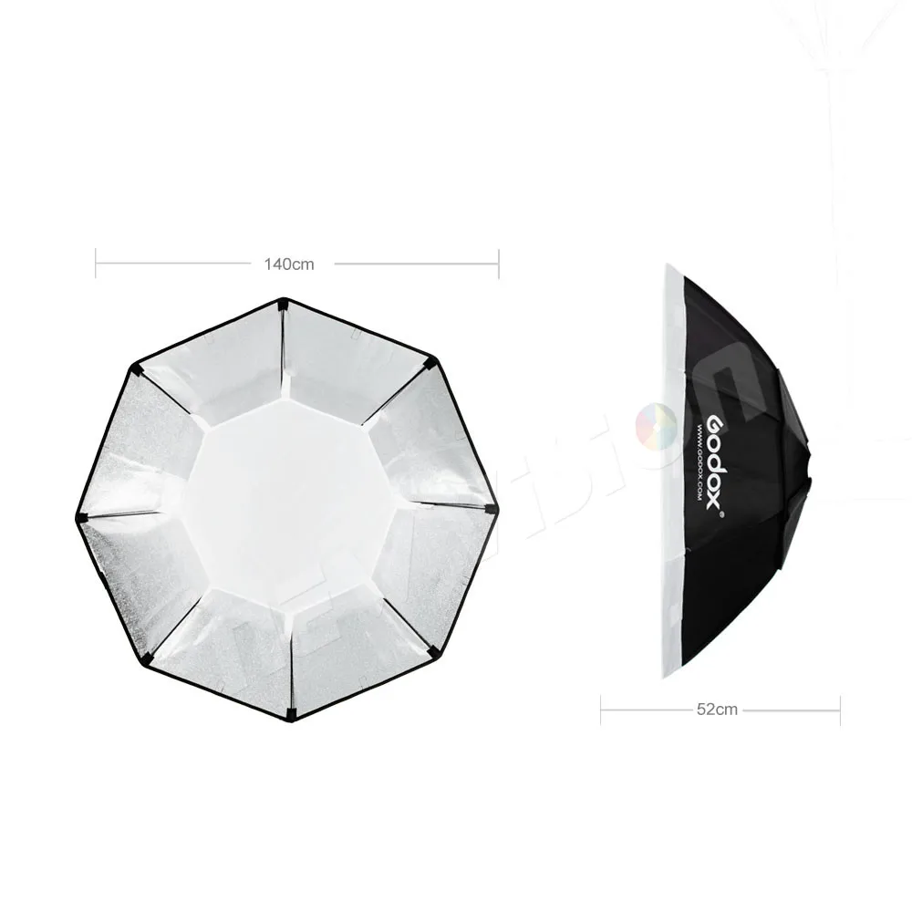 Софтбокс Godox 140 см 55 &quot восьмиугольник Вспышка Speedlite студийный светильник для