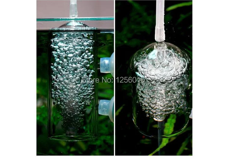 50 шт. стеклянный воздушный диффузор для аквариума белый нефритовый камень