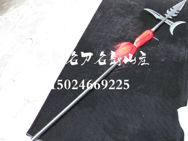 S2530 THREE KINGDOMS LU BU полумесяц Зубное крыло копье POLEARM 83&quot|polearm| |