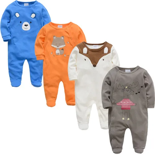 Новая детская одежда для новорожденных боди bebes Пижама для новорожденных комбинезон с длинными рукавами roupa de bebes Детские комбинезоны для мальчиков и девочек - Цвет: 40434486