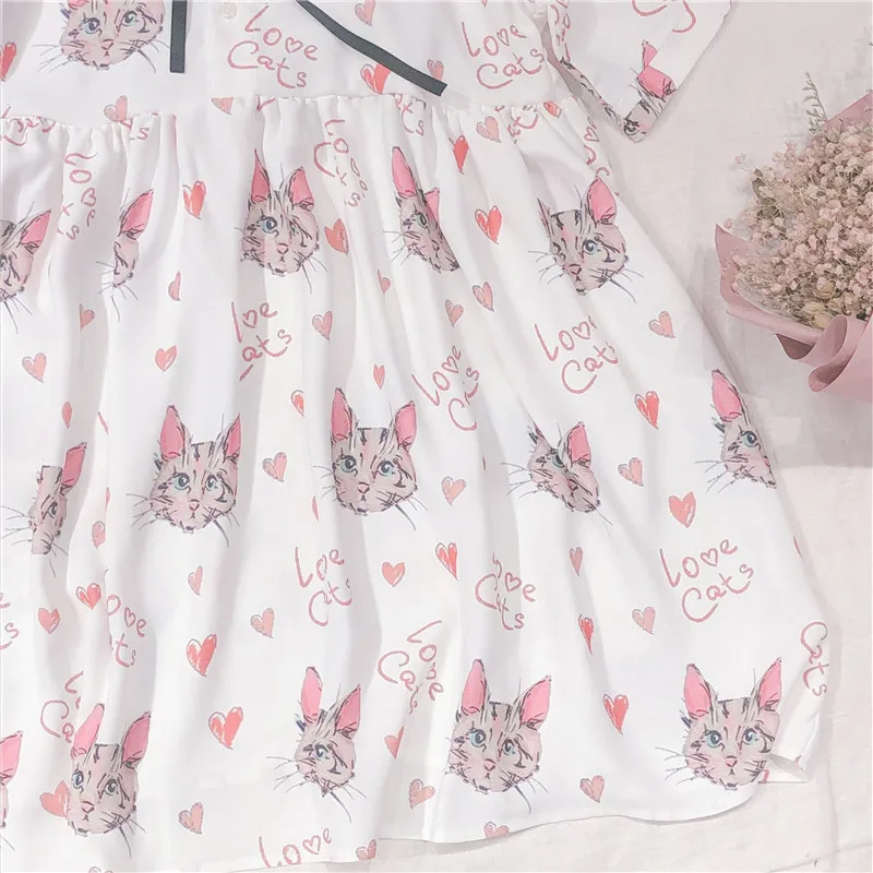 Летнее мягкое милое платье для девочек подростков с героями мультфильмов