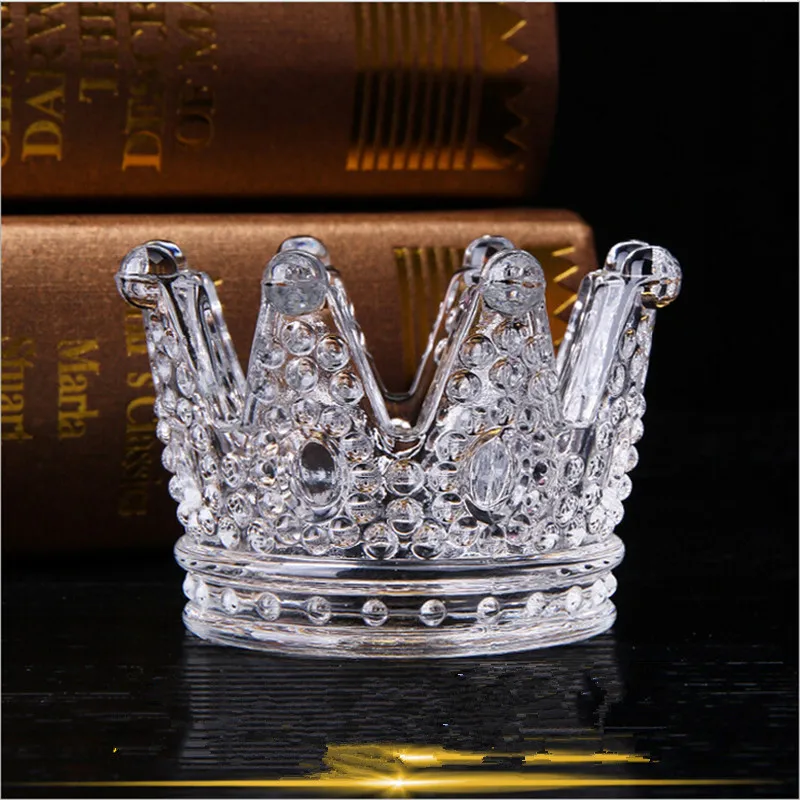 Стеклянная Пепельница Crown для улицы и декоративная керамическая круглая