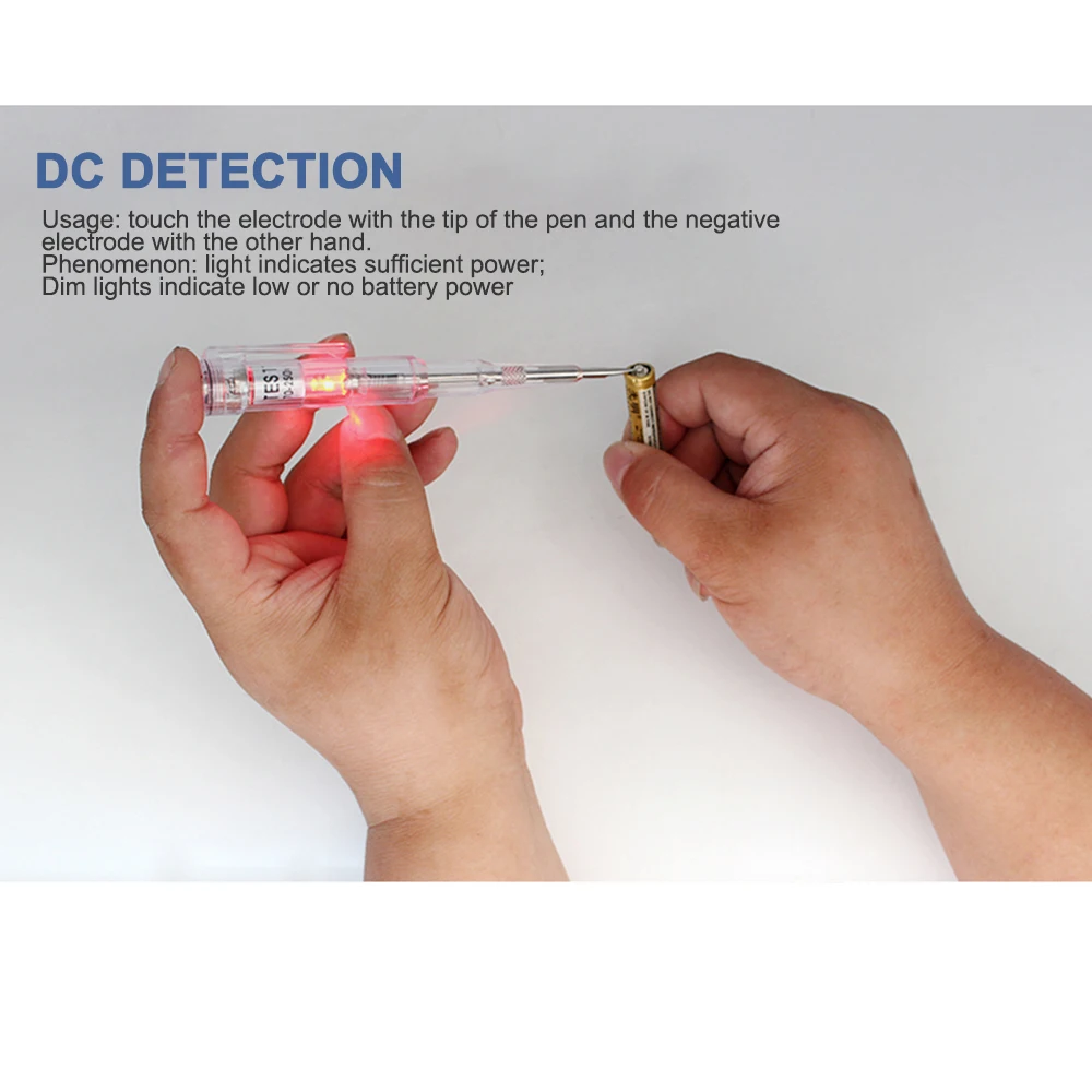 250 в водонепроницаемый тестер напряжения детектор электрической ручки отвертка