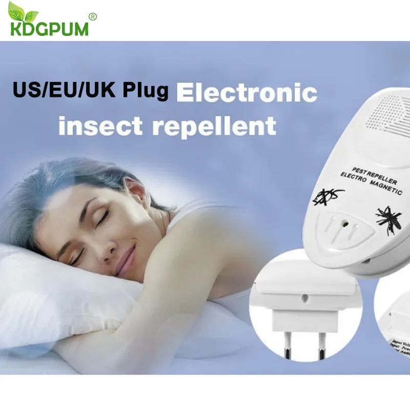 

EU/US/UK Plug Electronic Ultrasonic Pest Repeller Mosquito Rejector Mice Rat Mouse Repellent Anti Mosquito Repeller killer