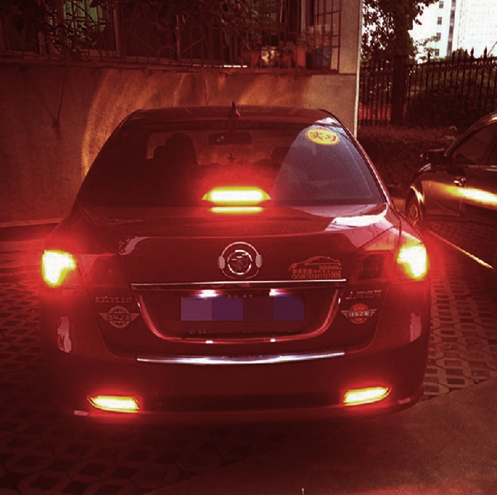 

ANGRONG 2x 382 1156 BA15s S25 R5W R10W P21W 5W LED Bulb Sidelight Reverse Tail Stop Brake Light Lamp Red
