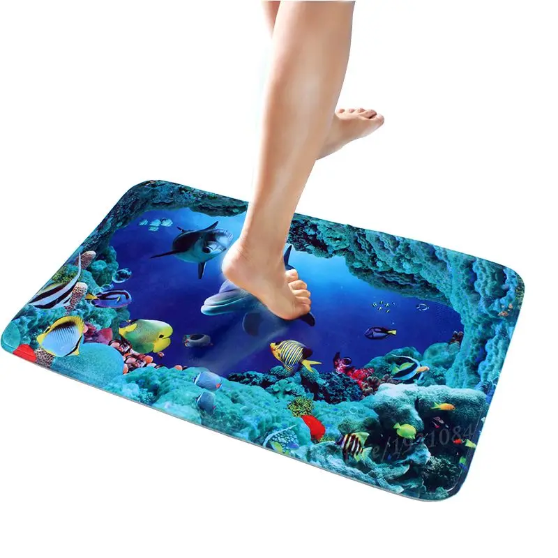 3D ковер подводный мир/Подсолнух для гостиной прямоугольный коврик дверь кухни