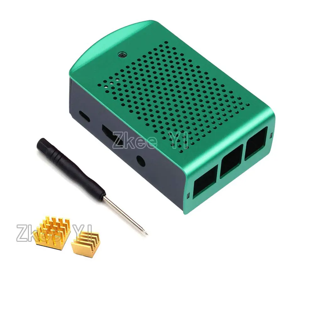 Новейший алюминиевый чехол с радиатором совместимый для модели Pi 3 B + 2