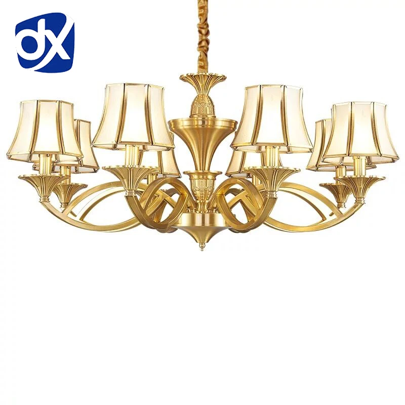 Роскошный медный канделябр светильник гостиная люстра освещение Роскошная