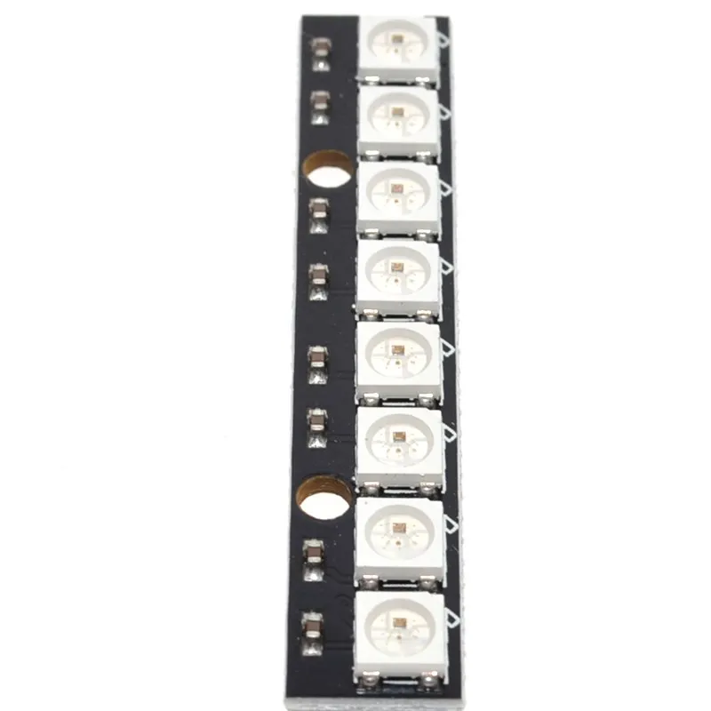 Светодиодный светильник WS2812 8 каналов 5050 RGB встроенный полноцветный макетная