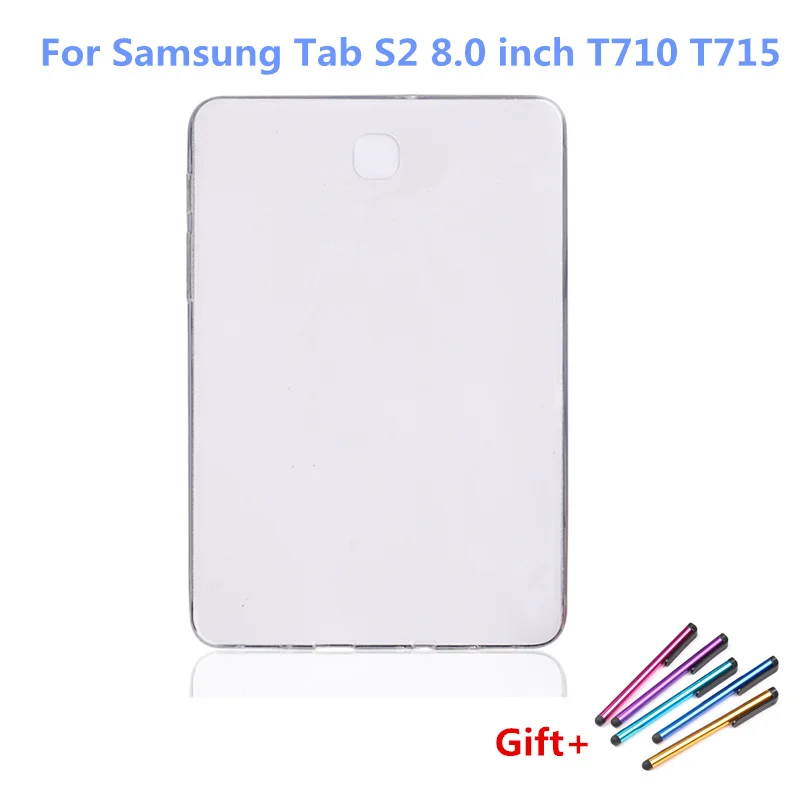 Для Samsung Galaxy Tab S2 8,0 чехол матовый гель ТПУ Силиконовый чехол-накладка в кристаллах для Tab S2 8,0 T710 T715 планшет Fundas+ ручка