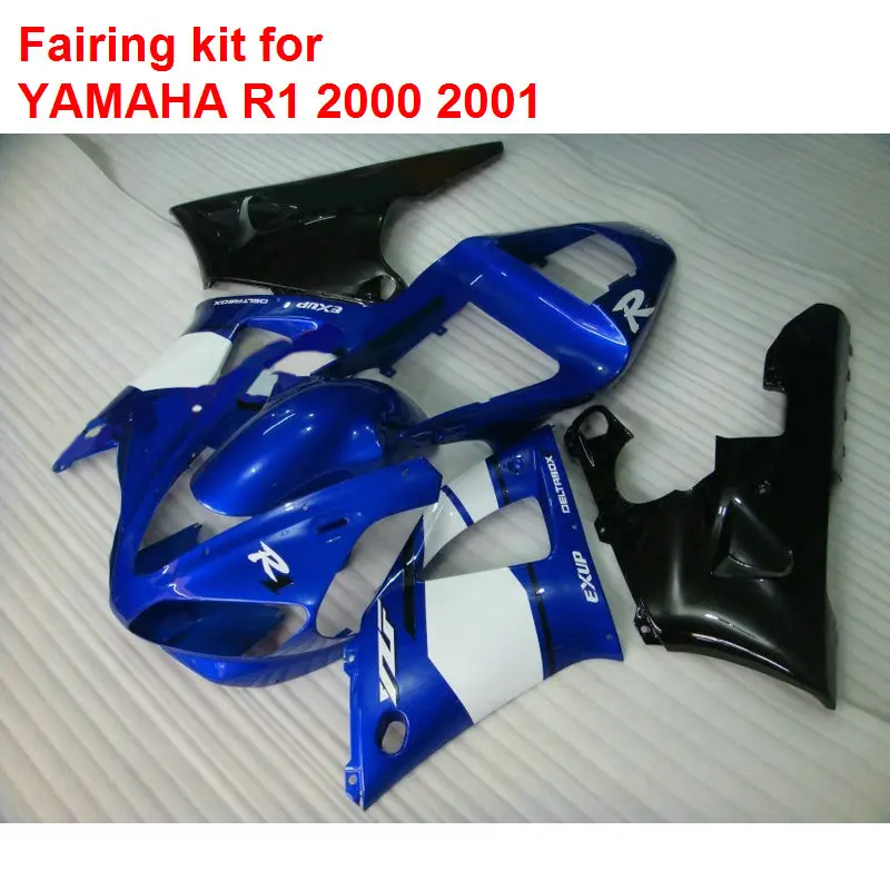 Запасные части для кузова YAMAHA Обтекатели R1 2000 2001 цвет синий черный Большие