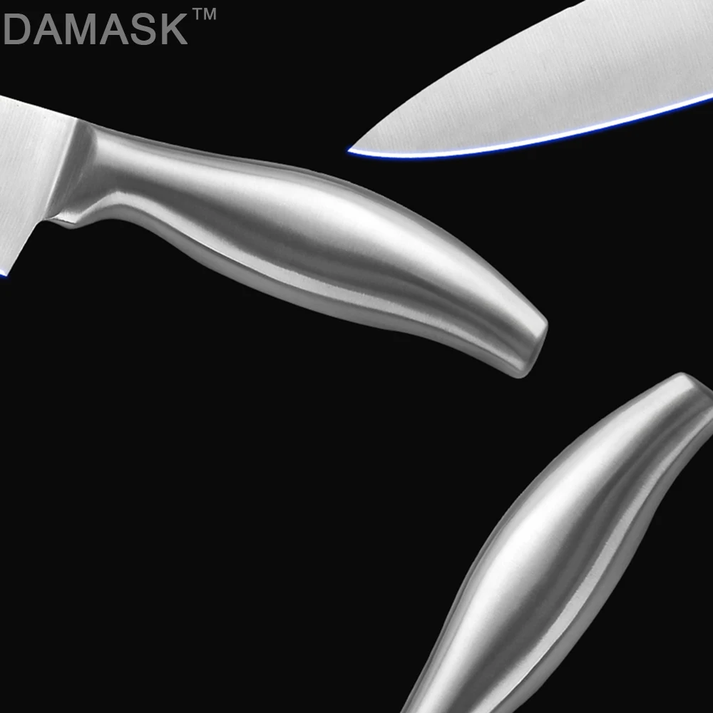 Нож из нержавеющей стали Damask 3Cr13mov универсальный шеф-нож сантоку кухонные ножи в