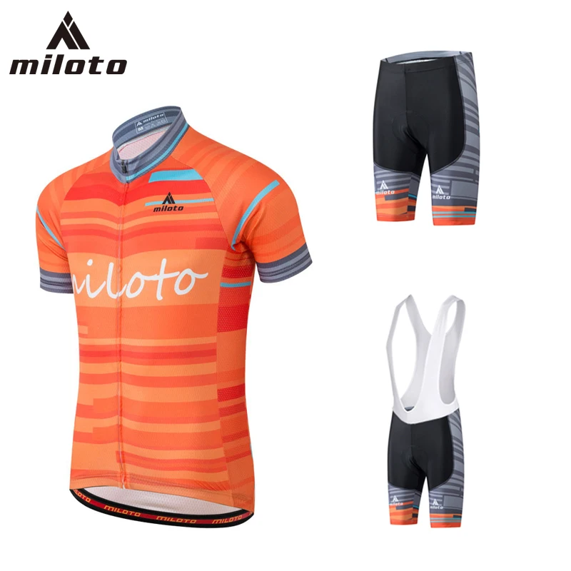 Miloto 2018 Джерси Наборы для Для мужчин Pro Team Лето Ропа Ciclismo равномерное Велоспорт