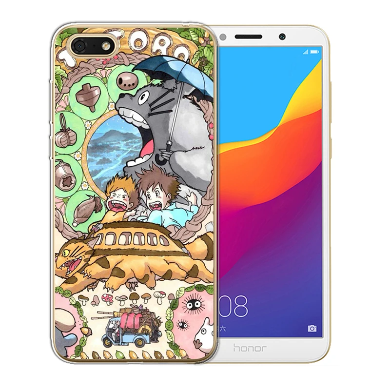МИЛЫЙ Тоторо унесенный в спираль аниме Ghibli Миядзаки для Huawei Honor 6A 6X 7 7X 7C 7A Pro 8 Lite 8X 9