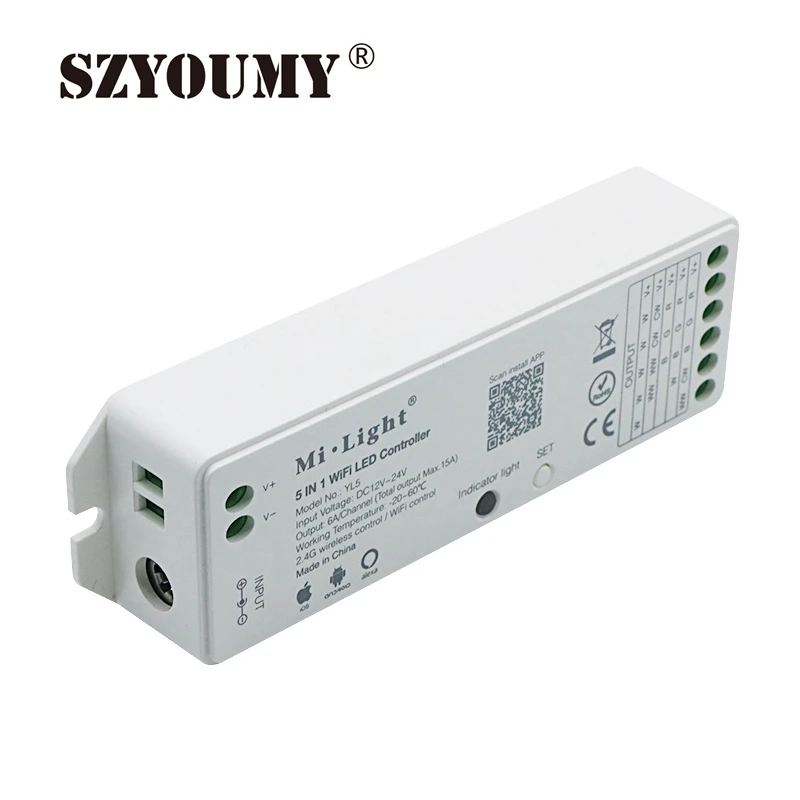 SZYOUMY Mi светильник YL5 RF 2 4G 5in1 WI FI WLAN светодиодный контроллер голос RGB/RGBW/RGB + CCT полосы
