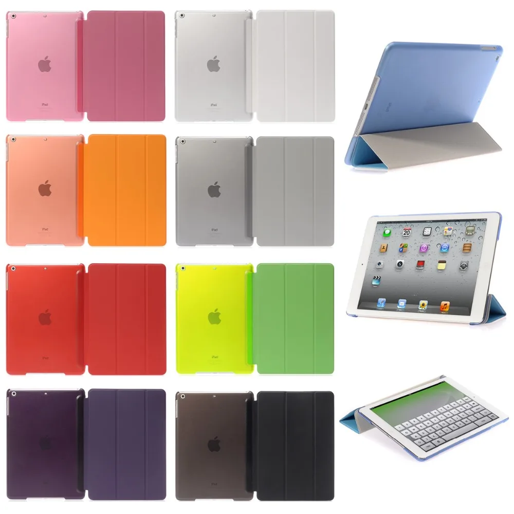 GOOYIYO-для нового iPad 9 7 2017 2018 чехол из искусственной кожи матовая задняя защитная