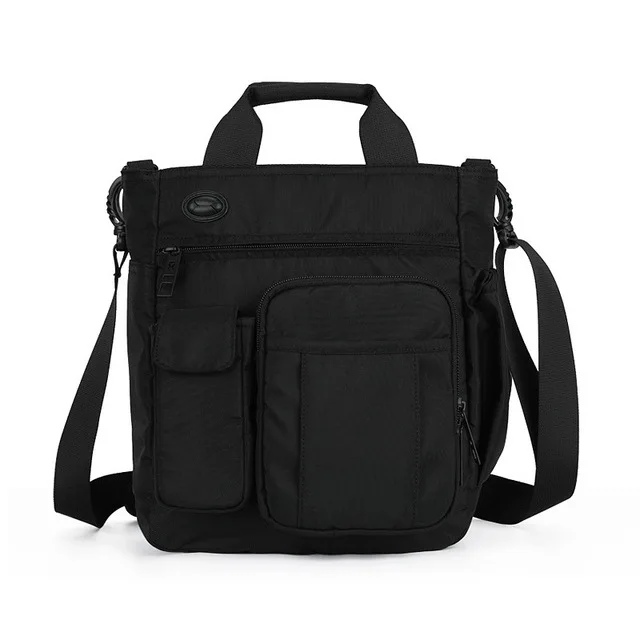 Multifunctional Shoulder Messenger Bag with Headphone Hole Waterproof Nylon Travel Handbag Shoulder Bag Men Leisure Bag