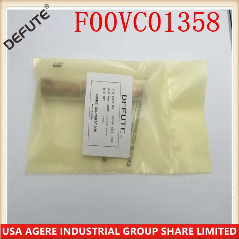 4 шт. F00VC01358 контрольный клапан Common Rail Assy F00V C01 358 дизельный топливный инжектор