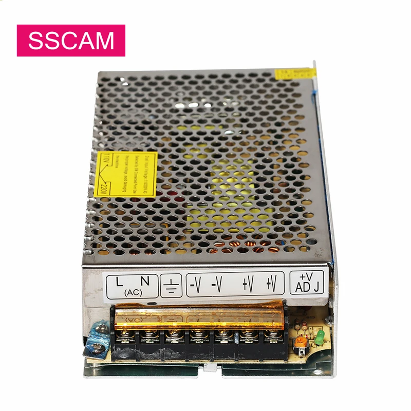 

Power Supply DC 12V 10A Powers Transformer Switching Power Adapter Driver For Security Camera CCTV DVR System Accesories