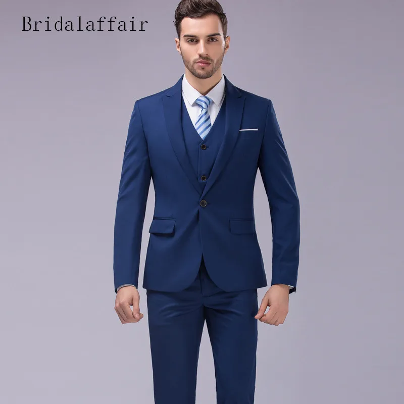 Мужские костюмы Bridalaffair комплект из 3 предметов для выпускного свадьбы жениха