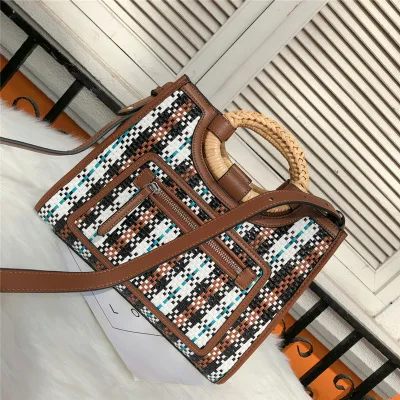 Новая Большая Дорожная сумка для отдыха Бамбуковая Сумочка женщин женская