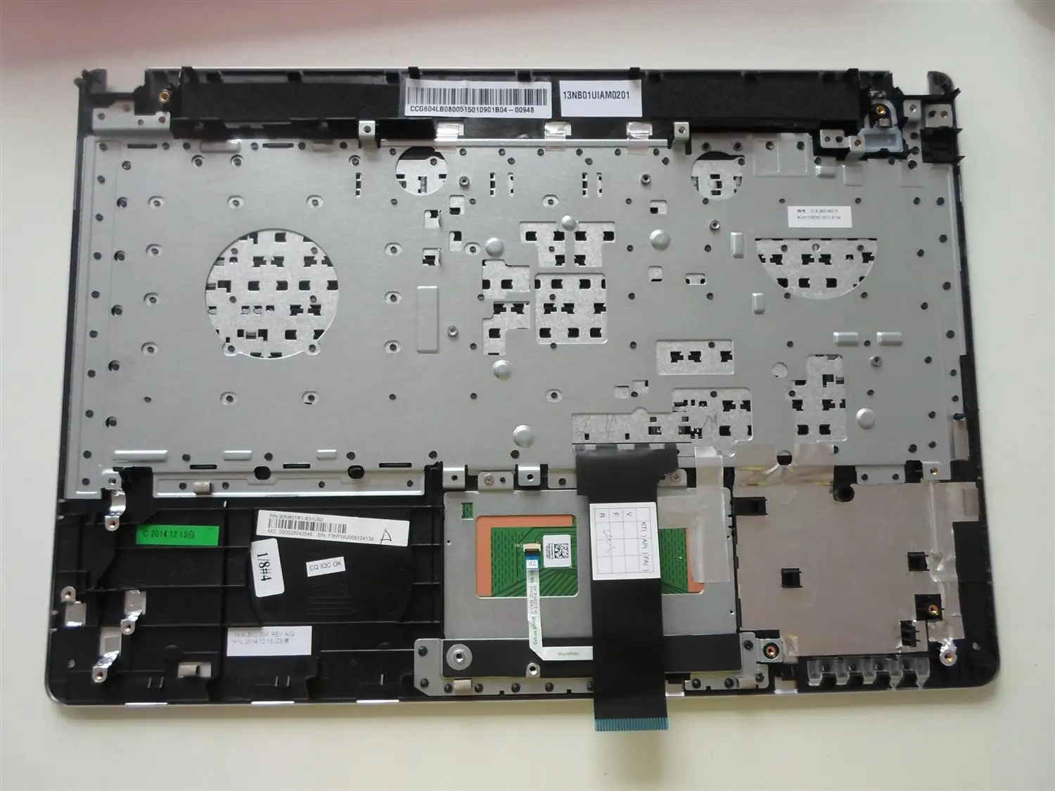 Полный ASUS K450J X450J A450J Серебряный C крышка с сенсорной панелью ноутбук клавиатура набор из США