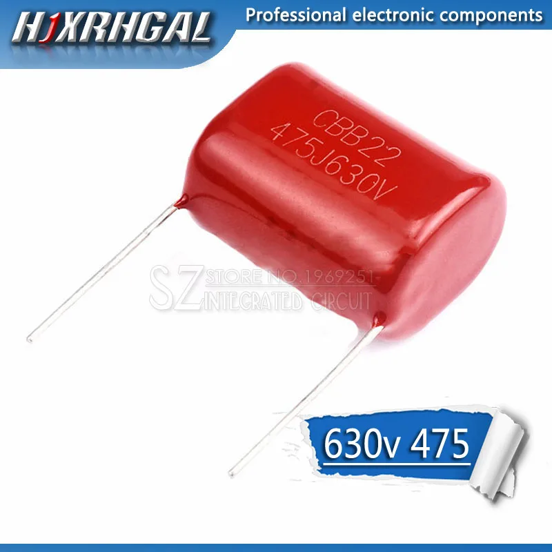 5 шт. 630V475 4 7 мкФ шаг 30 мм 630 в 475 CBB полипропиленовая пленка конденсатор